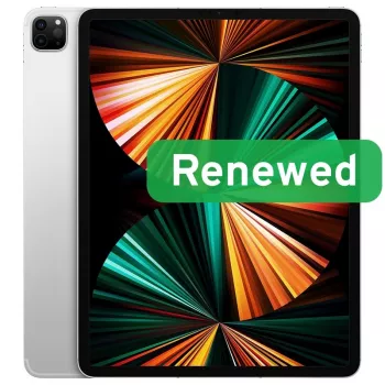 APPLE RENEWED | CPO | iPad Pro (2021) 6.ª generación | 12,9 pulgadas | M1 | 8 GB | 128 GB | plata | iPad OS | 12 meses de garantía