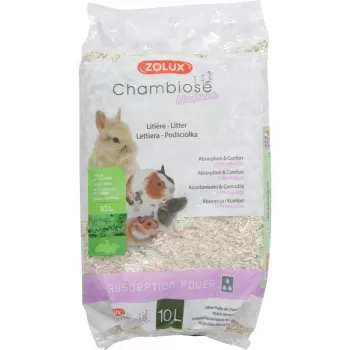 Arena aglomerante para gatos ZOLUX Chambiose Nature 10 L – granulado vegetal natural, 1,5 kg