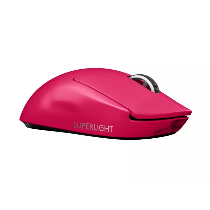 Logitech PRO X SUPERLIGHT ratón inalámbrico magenta ratón (910-005957)