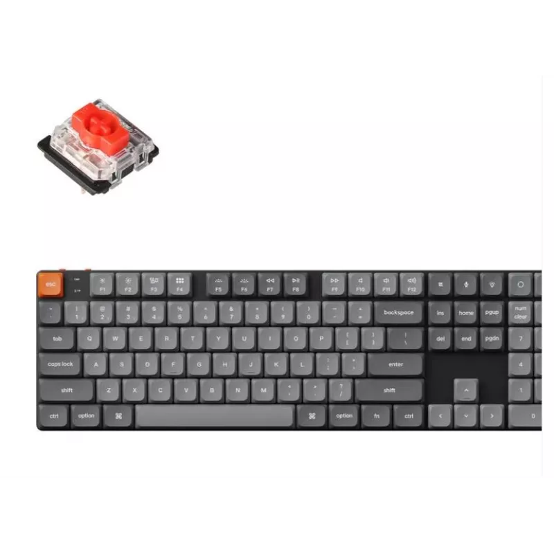 Teclado mecánico inalámbrico Keychron K5 MAX negro Low Profile