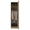 Armario ropero Topeshop SD-50 SON KPL 5 baldas 1 puerta roble