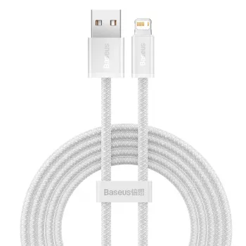 Cable Baseus Dynamic USB a Lightning, 2,4A, 2m (blanco)
