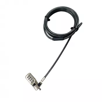 Cable de seguridad DICOTA D31933 antracita 2m candado de combinación