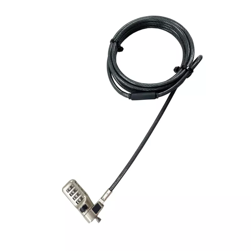 Cable de seguridad DICOTA D31933 antracita 2m candado de combinación