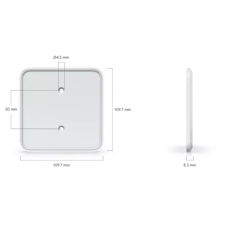 Soporte de montaje Ubiquiti UACC-FM-16cm policarbonato blanco 109,7 mm