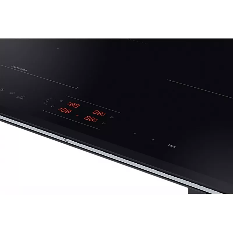 Placa de cocina integrable Samsung NZ64B5045GK/U2, Inducción, 4 zonas de cocción, Flex Zone, SmartThings Cooking, Auto Connectivity, 60 cm, Negro