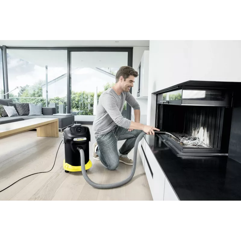 Aspirador en seco Karcher AD 4 Premium — 17 l, 600 W, sin bolsa, manguera metálica, tubo cromado