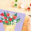 Set de pintar por números Ravensburger CreArt - cuadro ramo de tulipanes, modelo 25518