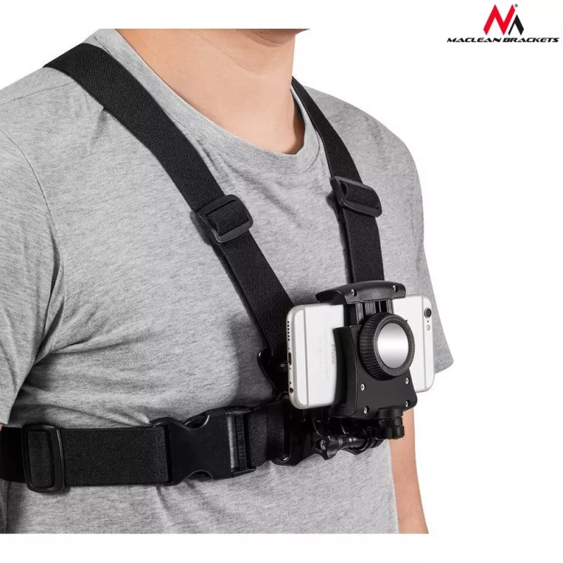 Soporte de pecho tipo funda para móvil y cámara deportiva MC-773