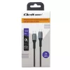 Cable Qoltec USB 2.0 Type-C a USB 2.0 Type-C 100W QC 3.0 PD 1m Negro