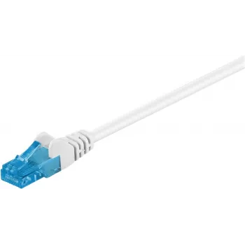 Goobay Cable de red CAT 6a U/UTP, blanco, 10 m - LSZH libre de halógenos, cobre (59830)