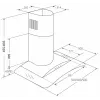 Campana de chimenea Akpo WK-4 Largo Eco 50 montaje en pared Negro
