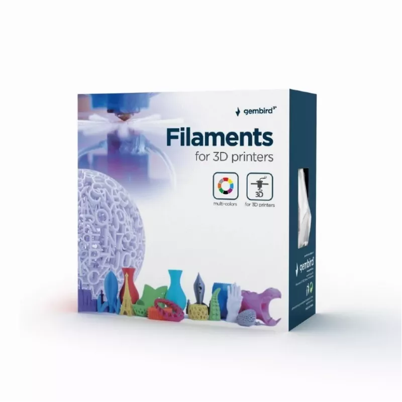 Material de impresión 3D Gembird 3DP-PLA1.75-02-CARBON
