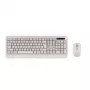 Conjunto de teclado y ratón inalámbrico Tellur TLL491171 con receptor nano USB, crema