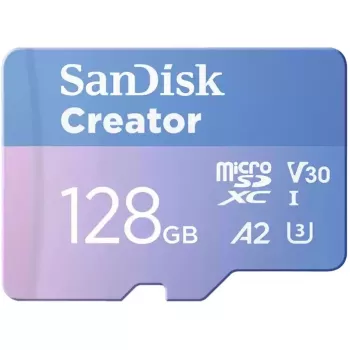 SanDisk Creator - tarjeta de memoria flash (adaptador microSDXC a SD incluido)