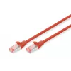 Cable de parcheo Digitus CAT 6 S/FTP DK-1644-005/R 0,5 m rojo