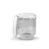 Robot de cocina para bebés neno Cibo 300 W, bol 0,3 L, cocción al vapor y triturado, calentamiento, gris/blanco