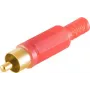 Conector macho RCA ShiverPeaks 51400-RG — rojo, contactos dorados