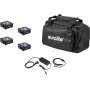 Set de paneles LED planos EUROLITE AKKU 3 — 4× paneles con batería en bolsa blanda