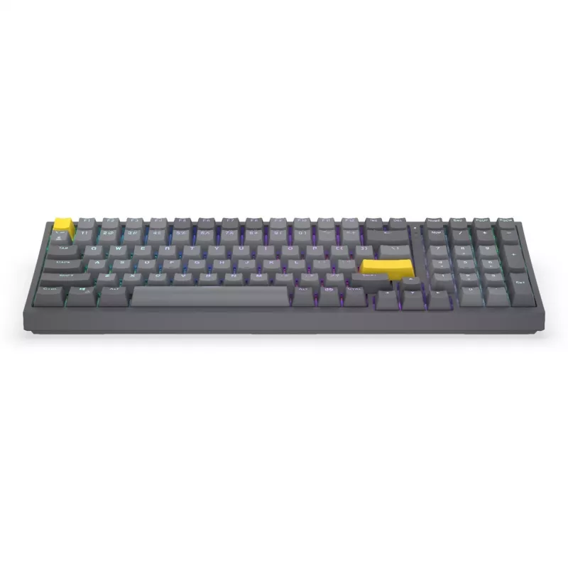 Celeris 1800, Teclado gaming Gris, Distribución US, ENDORFY Yellow de Gateron
