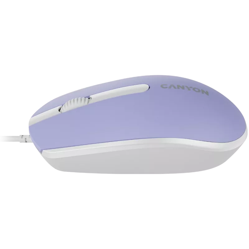 Ratón CANYON M-10 con cable lavanda