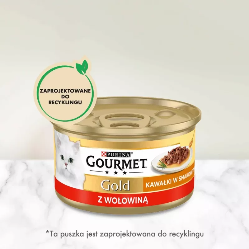 GOURMET Gold Sauce Delight ternera - comida húmeda para gatos - 85 g