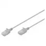 Cable de red DIGITUS CAT6 U-UTP fino, 1,5 m, gris