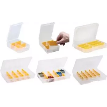 Caja clasificadora allit EuroPlus Basic transparente resistente a impactos 37/7-20