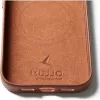 Mujjo Full Leder Case MagSafe funda para iPhone 17 Pro marrón