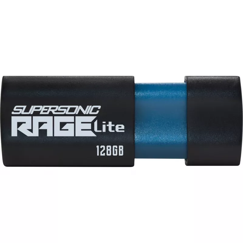Memoria flash USB PATRIOT Supersonic Rage Lite 128 GB USB Type-A 3.2 Gen 1, 180 MB/s, azul/negro