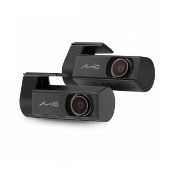 Mio MiVue R860WD, Dashcam | GPS | Wi-Fi | Cámaras delantera y trasera sincronizadas para grabaciones con visión sin obstáculos; pantalla táctil IPS antirreflejo de 11,26
