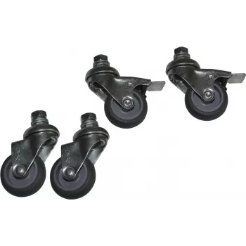 Ruedas giratorias LOGON RAX111 negro 4 uds.