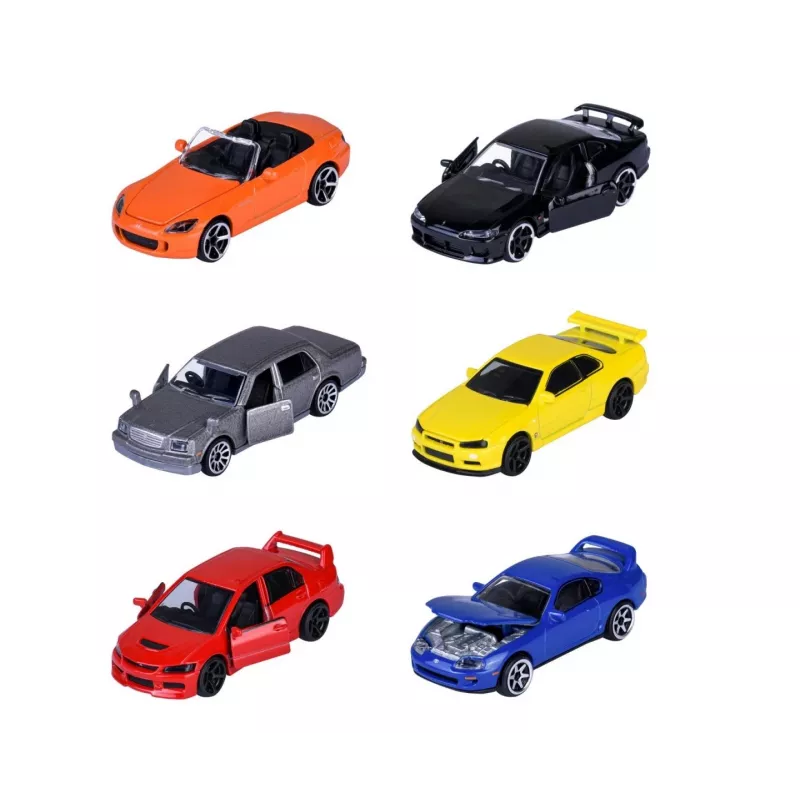 Set de coches de juguete Majorette Japan Legends surtido Premium, 6 vehículos, modelo 8502100000