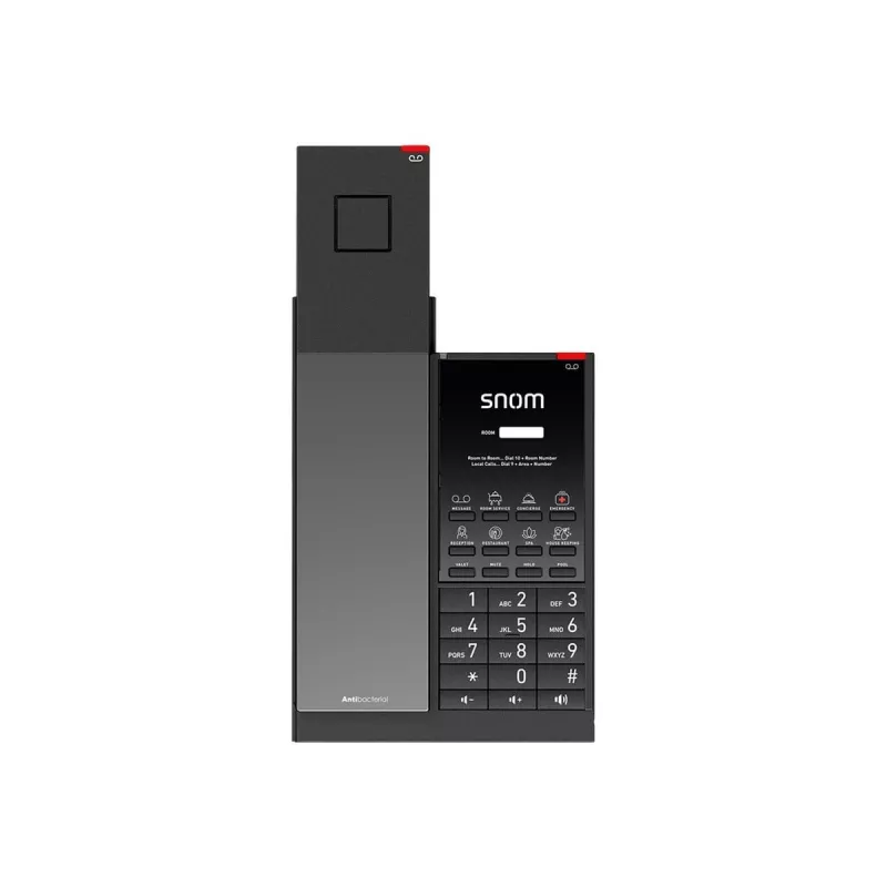 Snom HD351W teléfono IP DECT, auricular inalámbrico, antibacteriano, PoE, negro