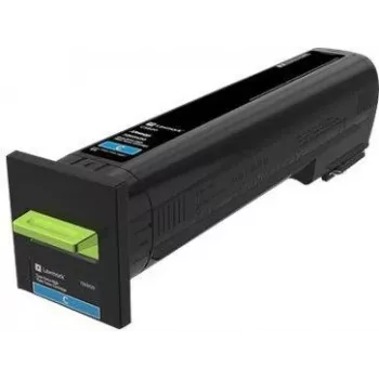 Lexmark - Rendimiento especialmente alto - cian - original - cartucho de tóner LCCP - para Lexmark CS820de, CS820dte, CS820dtfe (72K0X20)