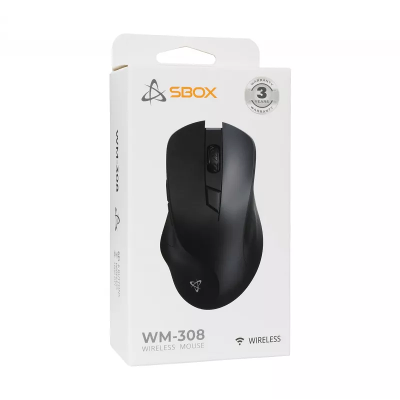 Ratón Sbox WM-308 negro USB