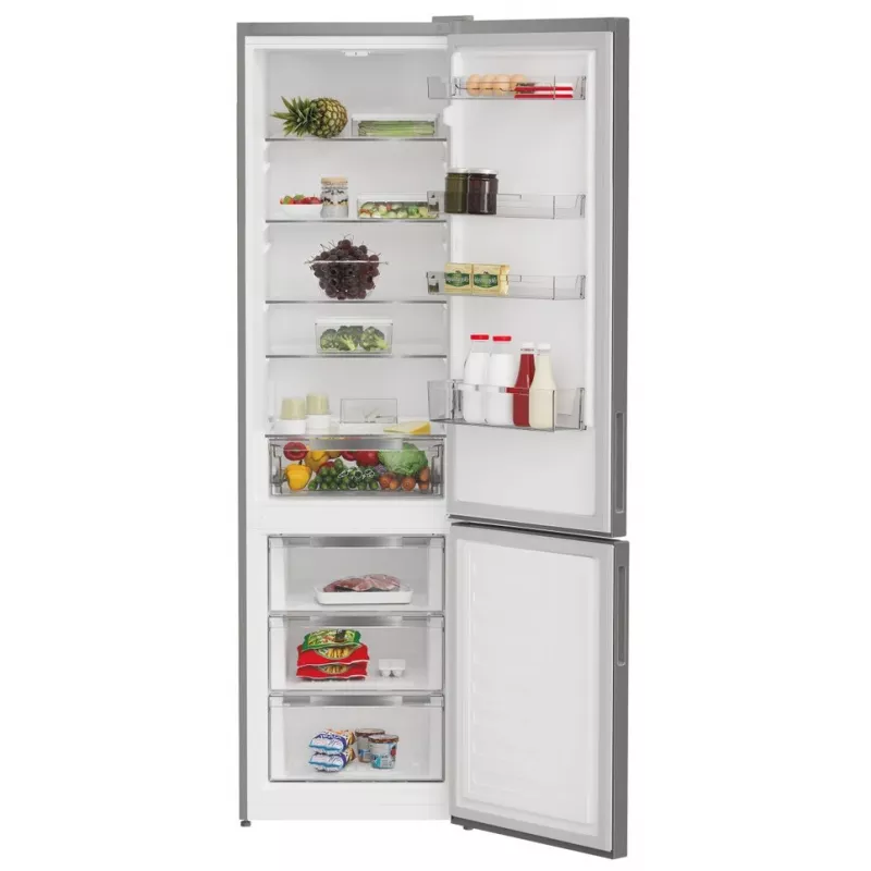 Frigorífico INDESIT | INKS 1401 S4E1 | Clase de eficiencia energética E | Independiente | Combi | Altura 202,5 cm | Capacidad útil frigorífico 266 L | Capacidad útil congelador 120 L | 38 dB | Plata