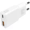 Cargador 4smarts PDPlug Duos delgado smartphone tablet blanco CA carga rápida