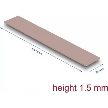 Delock Thermal Pad 120 x 20 1,5 mm para módulo M.2 3,0 W/mK - sin silicona (18482)