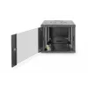 DIGITUS Professional Unique DN-19 09U-6/6-SW - armario - rack de red - apto para montaje en pared - negro, RAL 9005 - 9U - 48,3 cm (19) (DN-19 09U-6/6-SW)