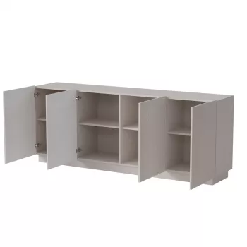 Cómoda Cama Meble LIVERTI 200x42x78 cm, cashmere, estructura de aglomerado