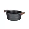 Menaje de cocina Resto Kitchenware Capella 2,6 L redondo negro madera