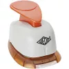 Perforadora decorativa WEDO forma de corazón gris naranja