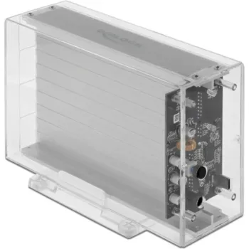 Carcasa HDD/SSD DeLOCK 42624 transparente 2,5/3,5 pulgadas