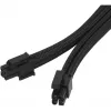 SilverStone SST-PP07E-EPS8B cable alargador EPS de 8 pines a EPS/ATX de 4+4 pines, 30 cm, negro