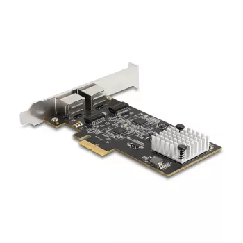 Tarjeta de red DeLOCK 81261 PCI Express x2, 2 x RJ45 5 Gigabit LAN