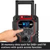 Radio portátil EINHELL TE-CR 18 Li DAB+ FM Bluetooth USB, a batería (compatible con TE-CR 18 Li)
