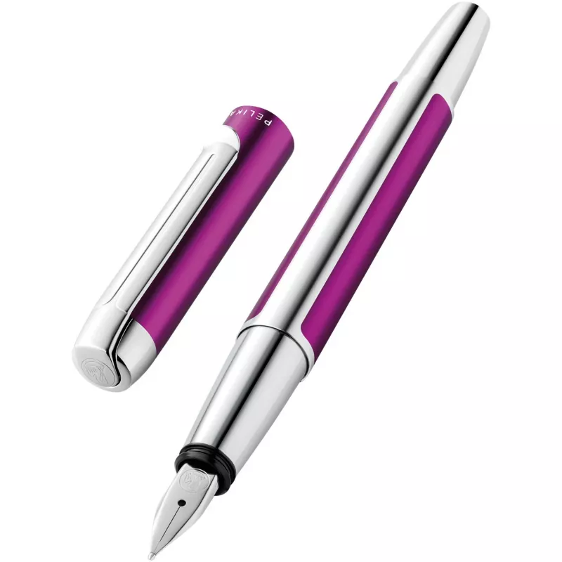 Pluma estilográfica Pelikan Pura P40 1 ud. en estuche de regalo G24 violeta M