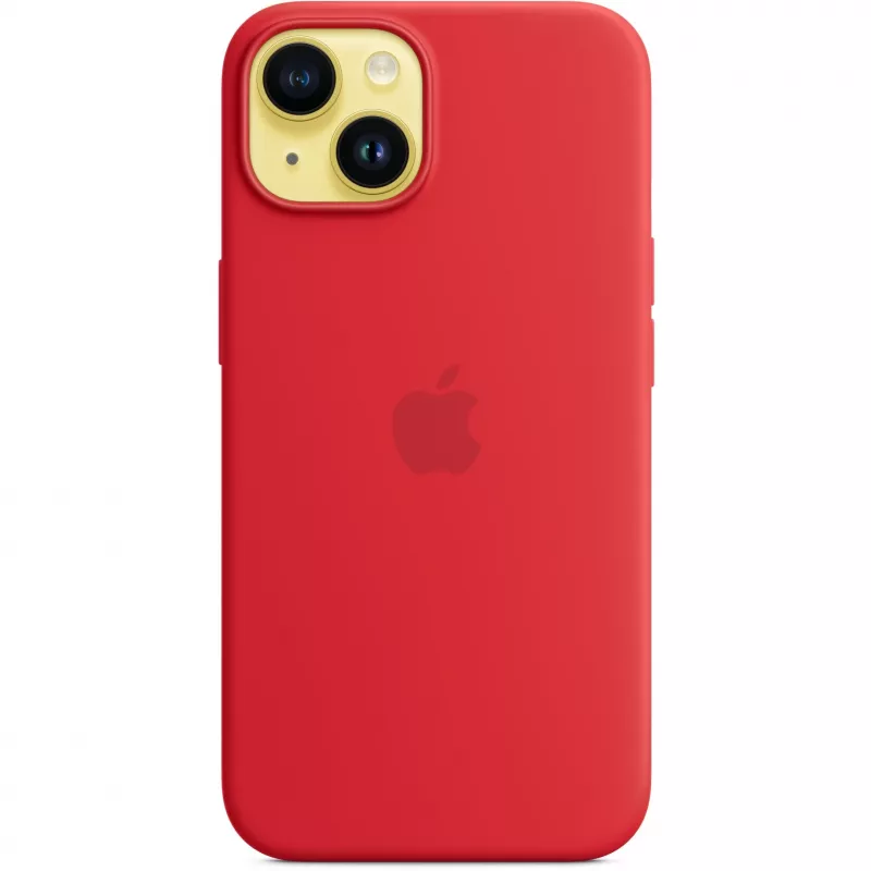 Apple iPhone 14 Funda de silicona con MagSafe, (PRODUCT)Rojo