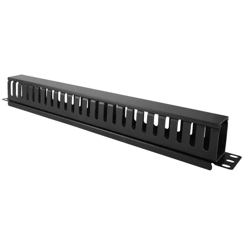 Caja de cables Alantec PK008 organizador de pared 1U negro metal/plástico